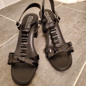Patten Leather Sandals by Italian Shoemakers